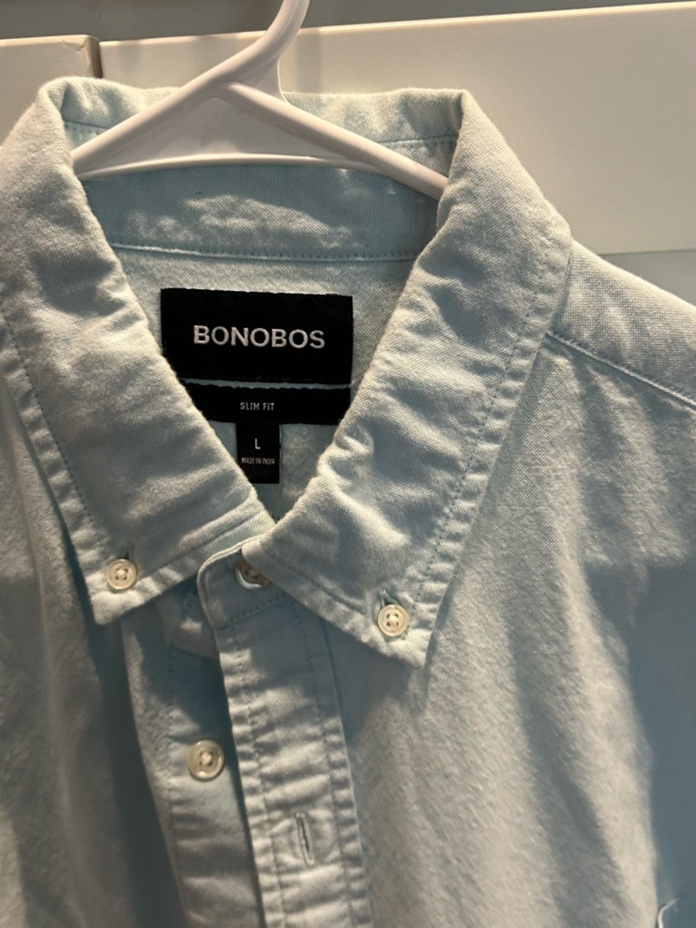 Bonobos Light Blue Slim Fit Button-Down Shirt - Men's